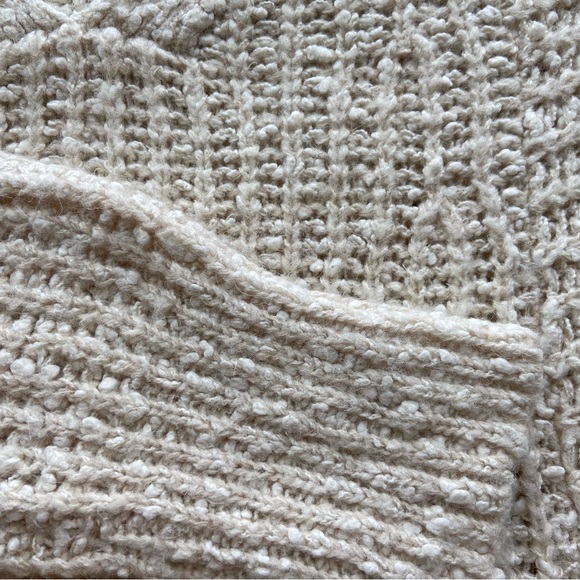 Anthropologie Moth Zipped Stitch Sweater in Ivory - Picture 11 of 13